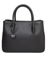 Grecale Black Leather Handbag