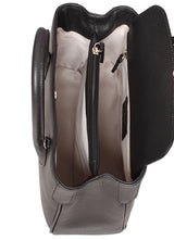 'Audrey' Black Handbag-Calf Leather