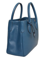 'Audrey' Navy Handbag-Calf Leather