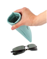 SQUEEZE EYEGLASS CASE-AQUA