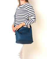 HOBO BAG -Navy Calf Leather