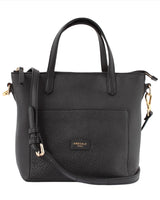 Mini Tote-Black Calf Leather