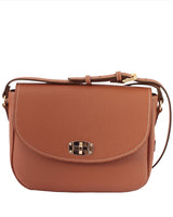 Tan leather Satchel Purse Made in Italy