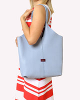 SIENNA- LIGHT BLUE SHOPPING TOTE
