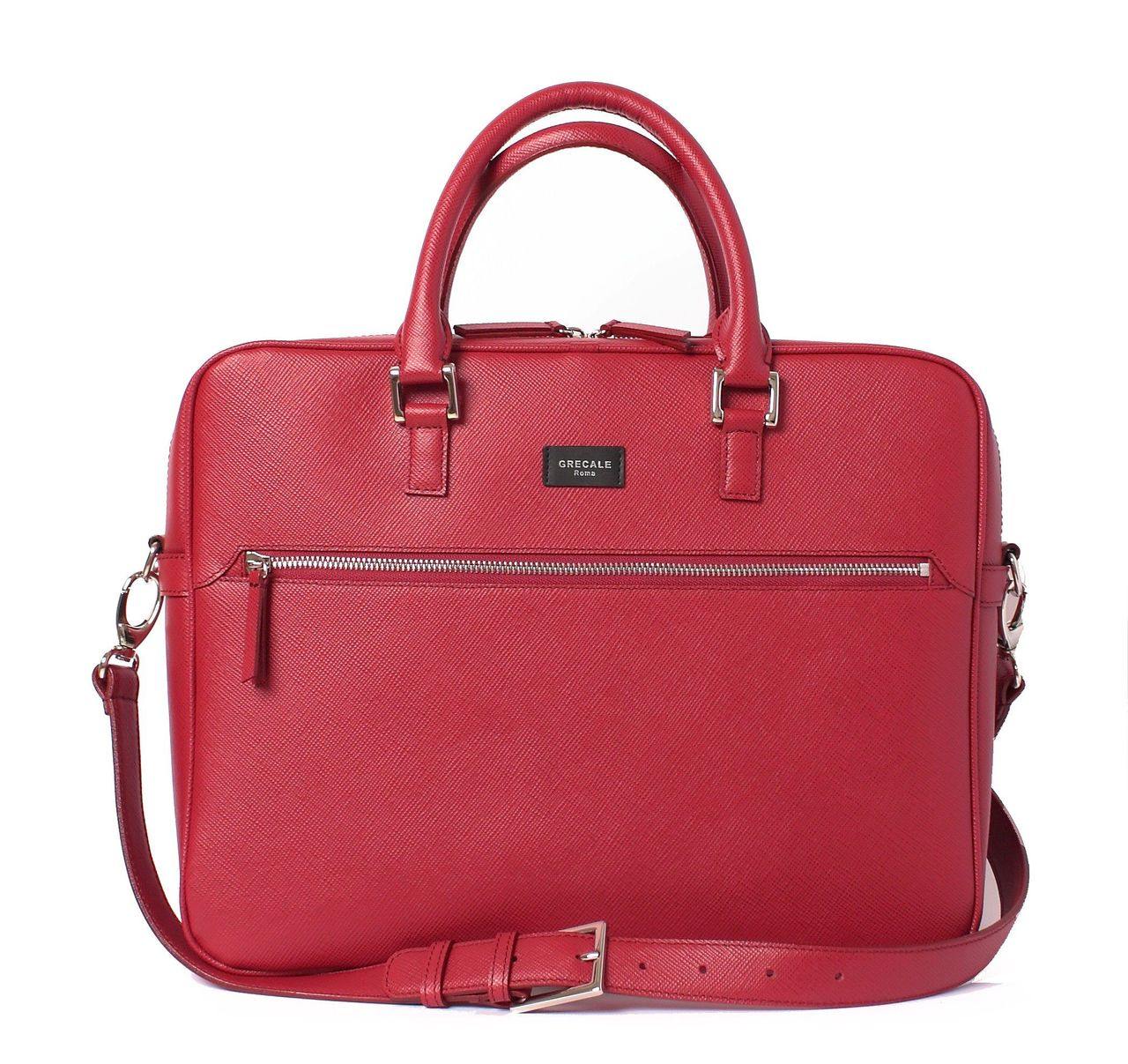 Saffiano briefcase outlet