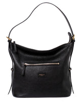 Black HOBO BAG-Pebble Calf Leather - Grecale Bags