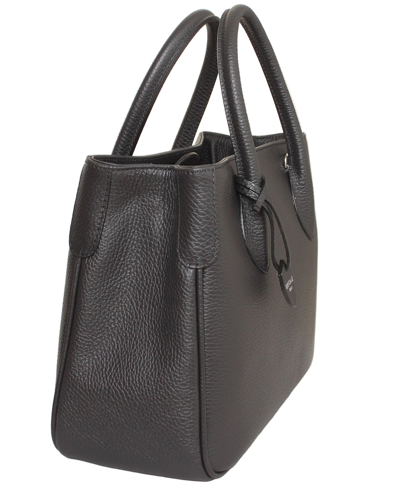 Black Italian Leather Handbag – Grecale Bags