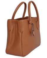 'Audrey' Tan Handbag-Calf Leather