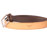 Brown Leather Belt- Calf Leather