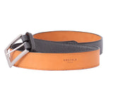 Grey Calf Leather Belt