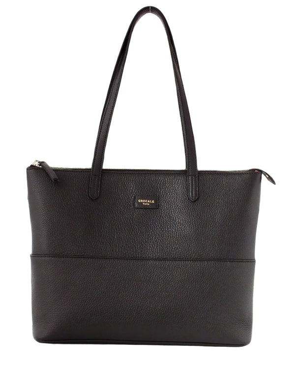 Black Leather Tote