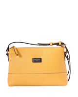 Yellow Leather Cross Body Bag