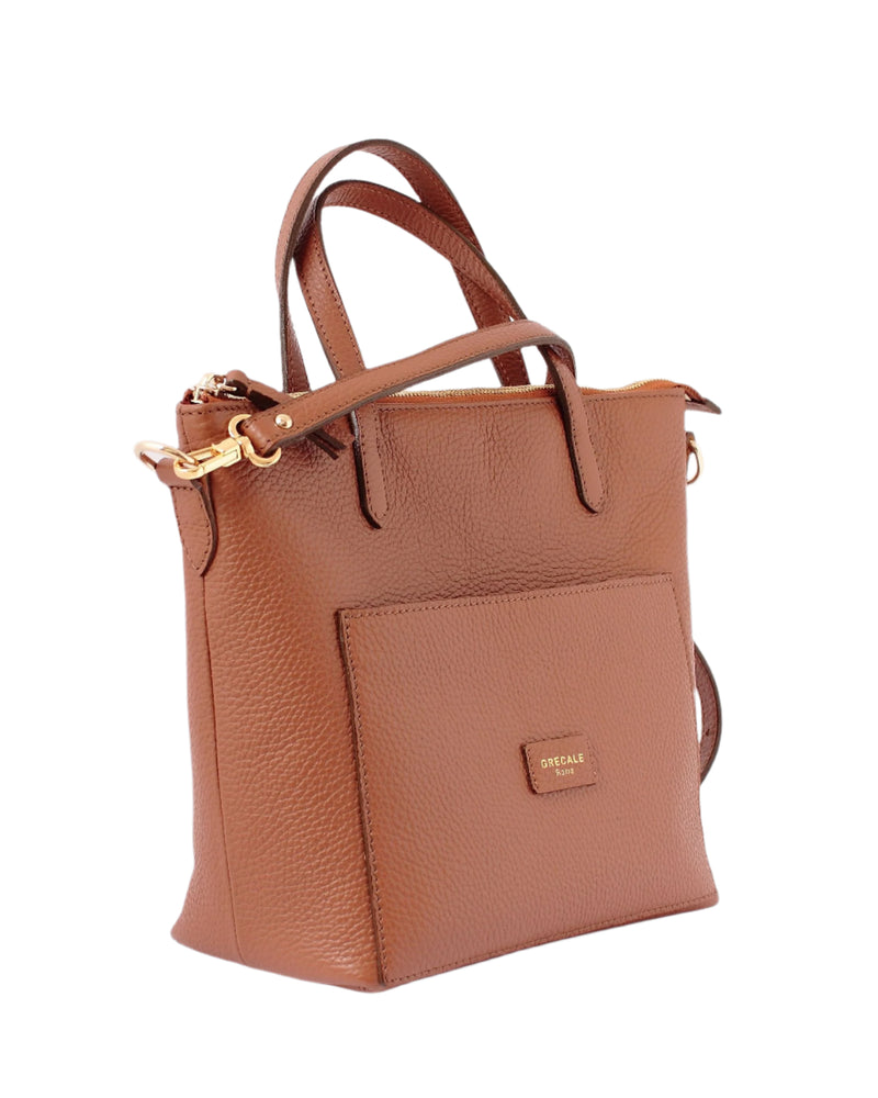 Mini Tote-Tan Calf Leather