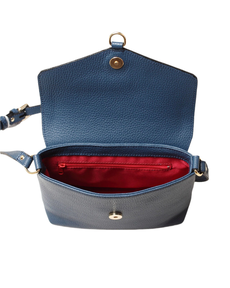 NADIA- Mini Satchel Purse NAVY