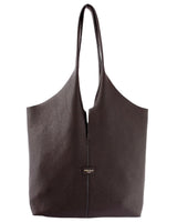 BLACK LEATHER TOTE