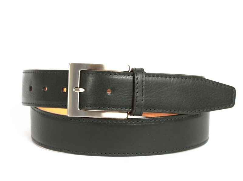 Cowhide Leather Belt- Dark Olive Green - Grecale Bags