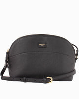 Black Leather Crossbody Bag made in Italy