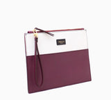 Purple Two-Tone Clutch- Calf Leather - Grecale Bags