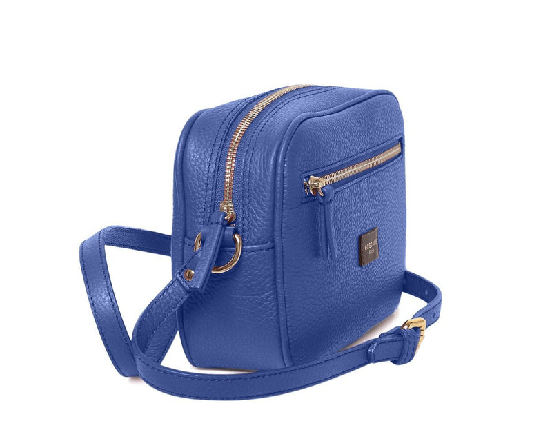 Italian Leather Clutch/Crossbody Bag - Royal Blue NewportStyle.net
