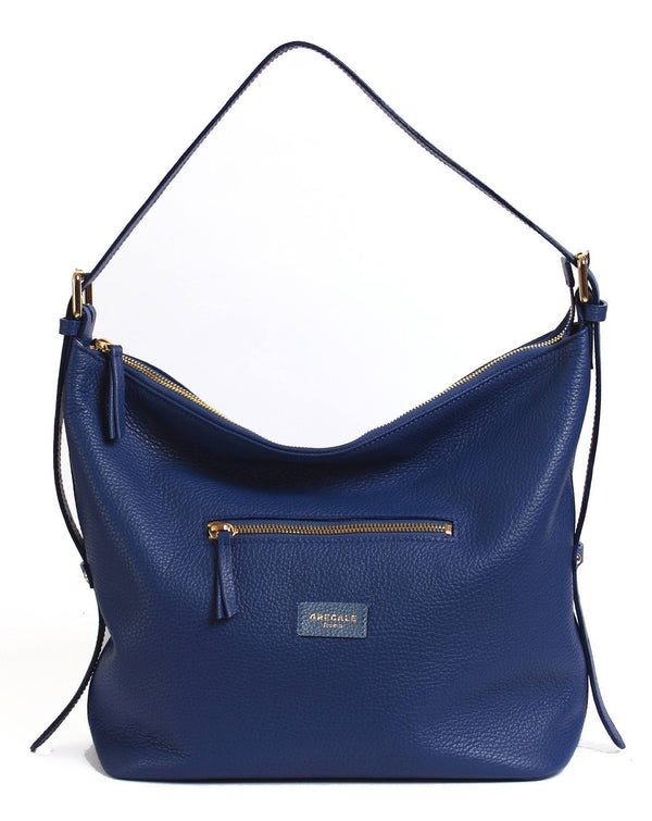 Cobalt Blue HOBO BAG- Calf Leather - Grecale Bags