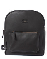 Black Leather Backpack- Calf Leather - Grecale Bags