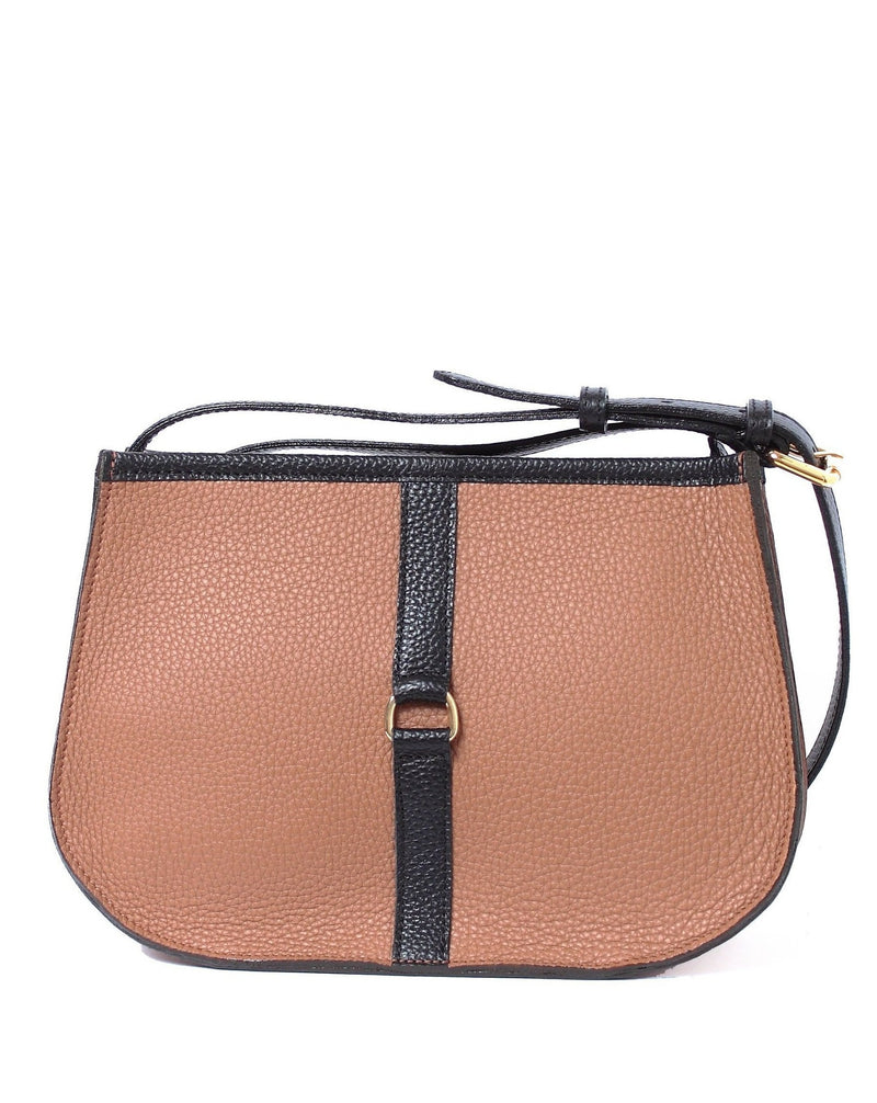 Leather Crossbody Bag | Light Brown – Vellaire