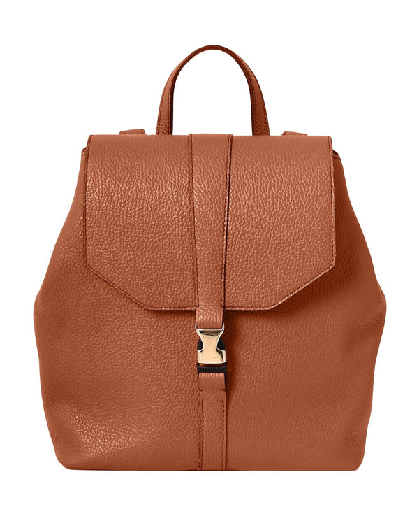 Caramel Leather Backpack