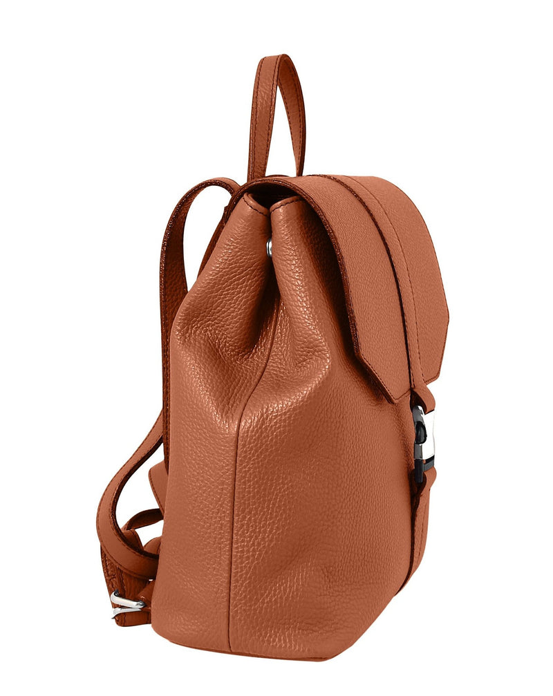 caramel leather backpack Tan Leather Backpack Made in Italy – Grecale Bags