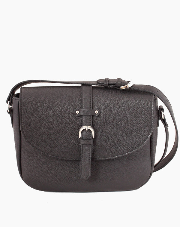 Black Satchel Bag- Italian Calf Leather