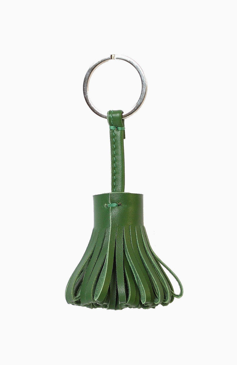 Tassel Key Ring- Green Lamb - Grecale Bags